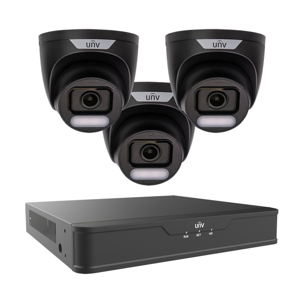 CCTV system with 3 cameras